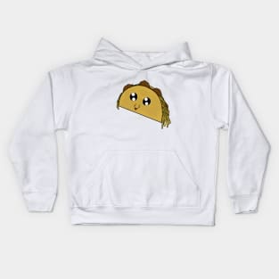 kawaii taco chibi food Kids Hoodie